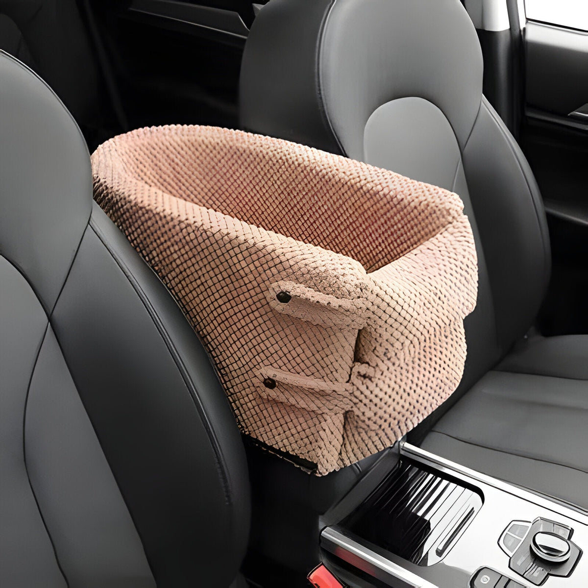 Belro pet car seat for small dogs and cats, automotive pet safety seat with secure harness and comfortable padding.