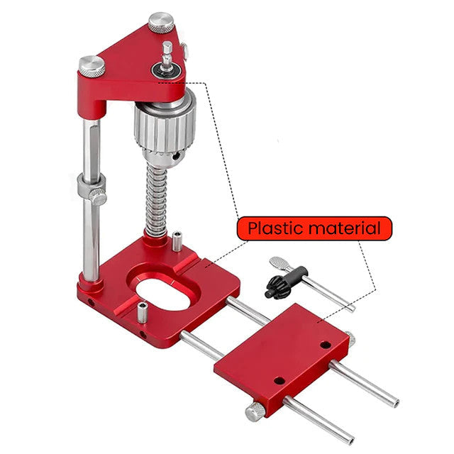 Belro freely adjustable drilling locator tool, plastic construction, used for precise screwdriving and drilling applications.
