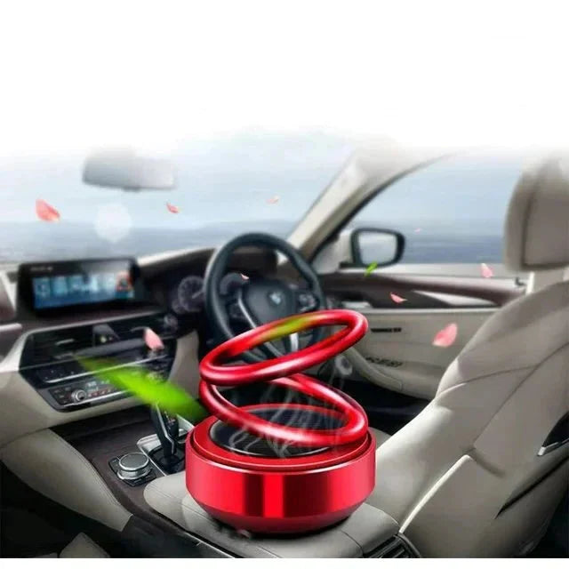 Belro portable kinetic molecular aromatherapy diffuser rotating for car, living room, or bathroom use, in a sleek design.