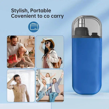 Belro portable rechargeable nose hair trimmer with compact design, perfect for precise grooming on the go.