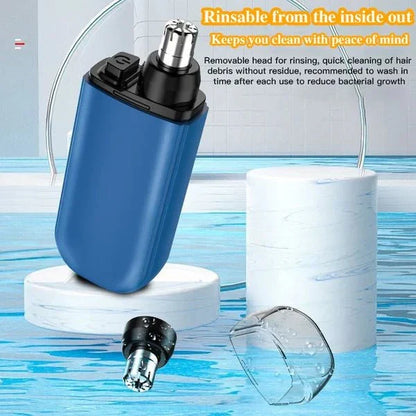 Belro portable rechargeable nose hair trimmer for precise grooming, compact and easy to carry for on-the-go personal grooming.