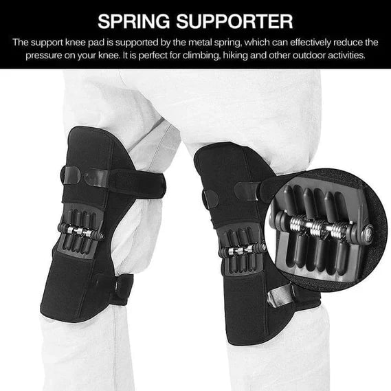 Belro Power Knee Stabilizer Pads with adjustable straps, designed to support and protect the knee joint during activity.
