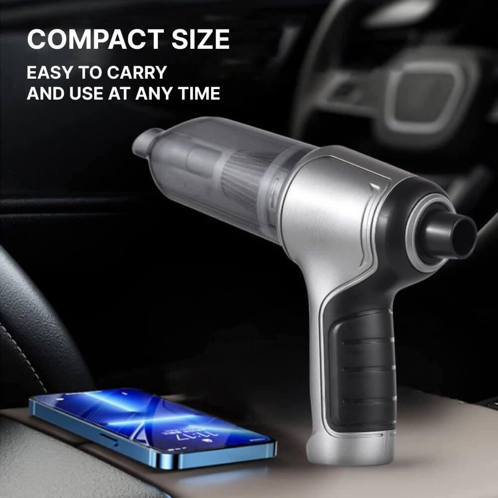 Belro cordless handheld vacuum cleaner with powerful motor, compact design, ideal for quick cleaning in home and car.
