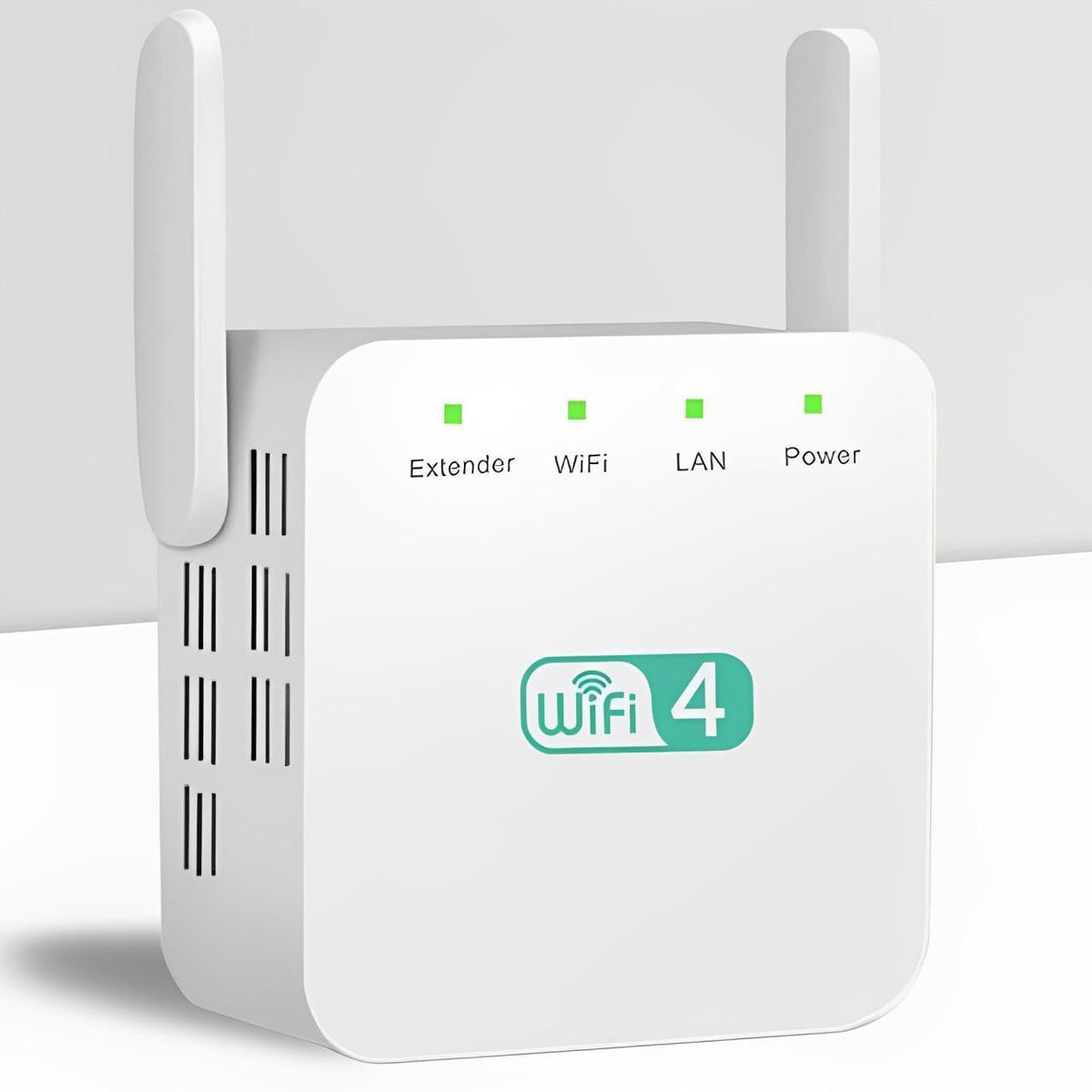 Belro powerful long-range WiFi repeater extending wireless signal coverage in a modern home or office setup.