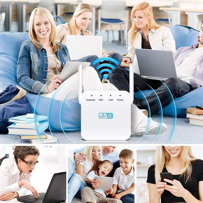 Belro powerful long-range WiFi repeater extending wireless signal for improved internet coverage in electronics.