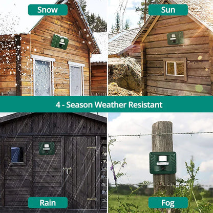 Belro Woodpecker Ultrasonic Repeller for outdoor pest control, features a compact design to deter pests effectively.
