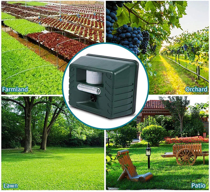 Belro Woodpecker Ultrasonic Repeller for outdoor pest control, designed to deter woodpeckers and pests in home and garden areas.