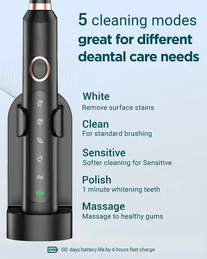 Belro rechargeable ultrasonic electric toothbrush with sleek design and ergonomic handle for effective personal dental care.