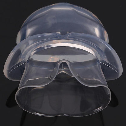 Belro Apnea Tongue Stabilizing Device for sleep apnea, showing a close-up of the mouthpiece designed for sleep aid comfort.