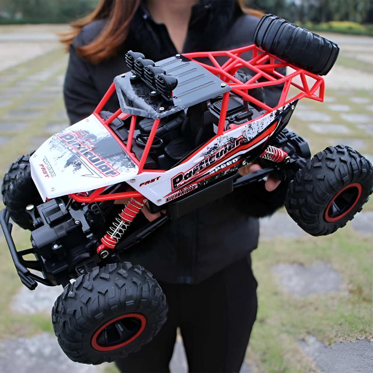 Belro 4x4 Rock Crawler Monster Truck with large tires and rugged exterior for off-road adventure.
