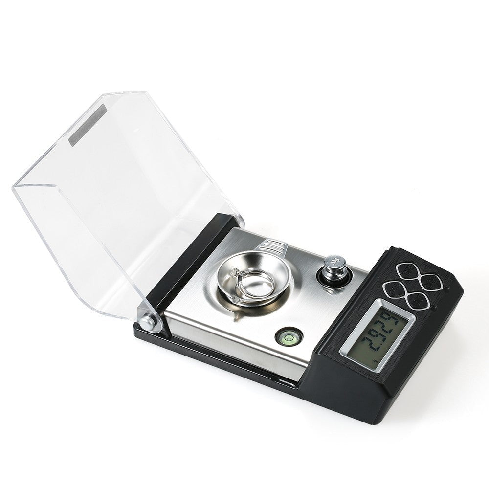 GETDECO precision jewelry scale with digital display, high accuracy 0.001g, available in 20g, 30g, and 50g options.