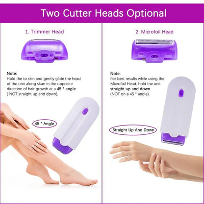 Belro professional painless hair removal kit with sleek handheld device and attachments for smooth, hair-free skin.