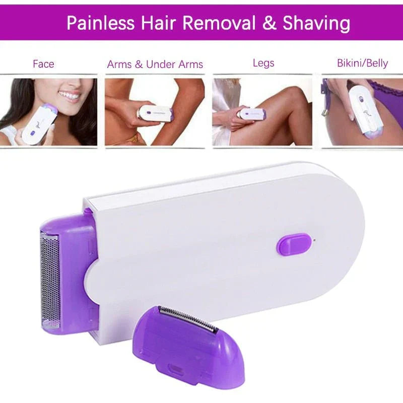 Belro professional painless hair removal kit with sleek device and accessories for smooth, hair-free skin in health and beauty.