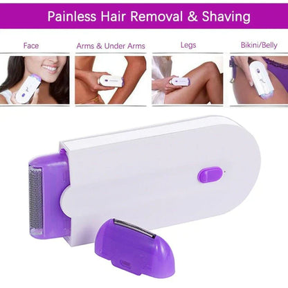 Belro professional painless hair removal kit with sleek device and accessories for smooth, hair-free skin in health and beauty.