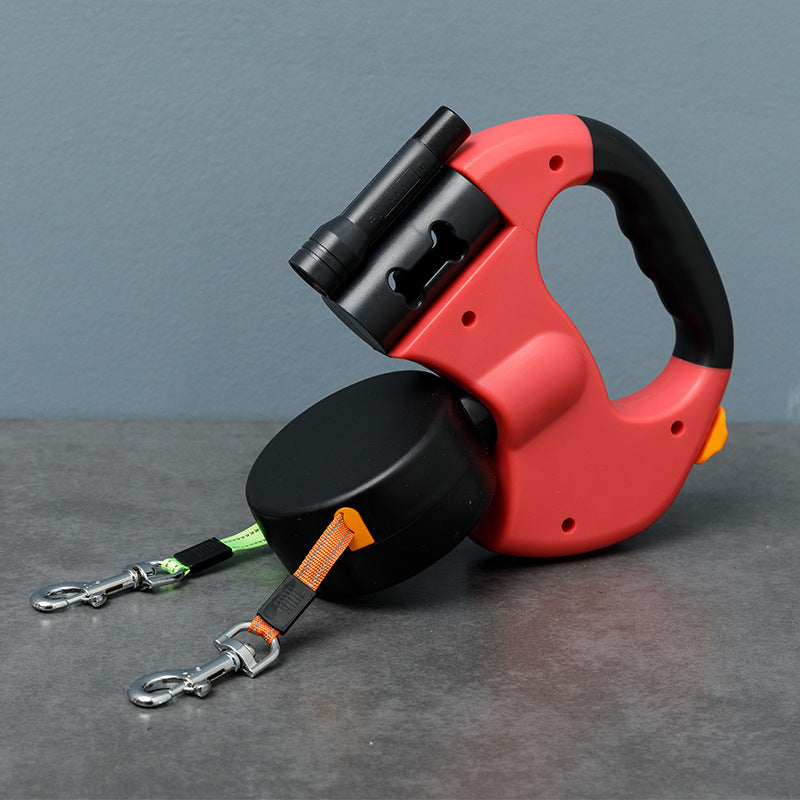 Belro Anti-Tangle Double Dog Leash for pets, featuring a durable design with two handles for better control during walks.