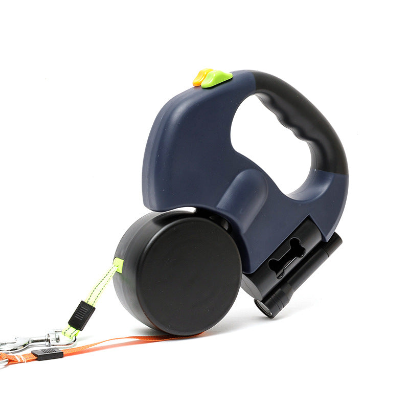 Belro anti-tangle double dog leash with adjustable straps and durable clips, designed for easy walking and control of two dogs.