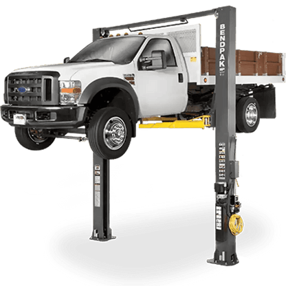 Casavibeo BENDPAK XPR-10XLS 10,000 lb capacity symmetric lift with adjustable width, screw pads, and high-rise design.