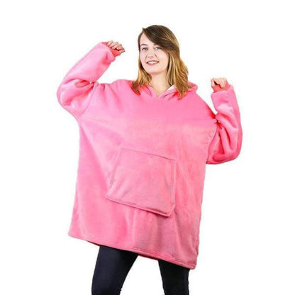 Belro blanket sweater with fleece lining, cozy rainwear clothing perfect for chilly weather, featuring a soft, warm fleece interior.