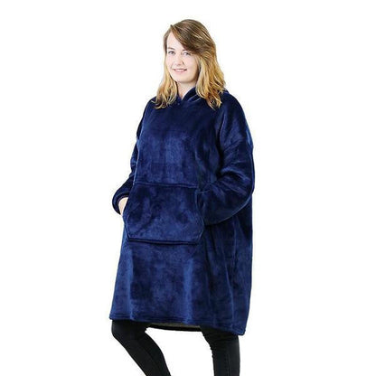 Belro blanket sweater with fleece lining, cozy rainwear clothing featuring a soft, warm fleece interior and stylish design.