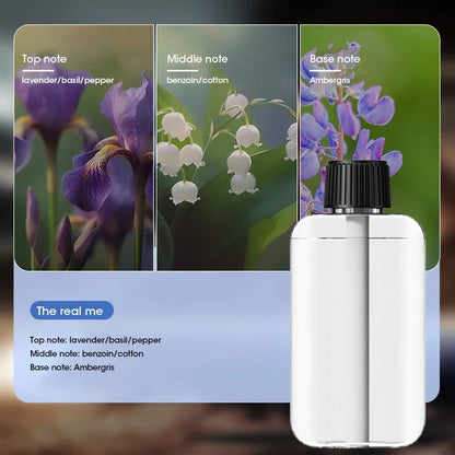 Belro rechargeable essential oil diffuser with five spray modes, shown emitting a fine mist in a modern health and beauty setting.