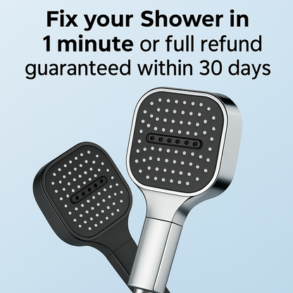 BowLift 17geartech-bl251017 high-pressure shower head with Turbo Boost technology and water filtration for a powerful, refreshing shower.