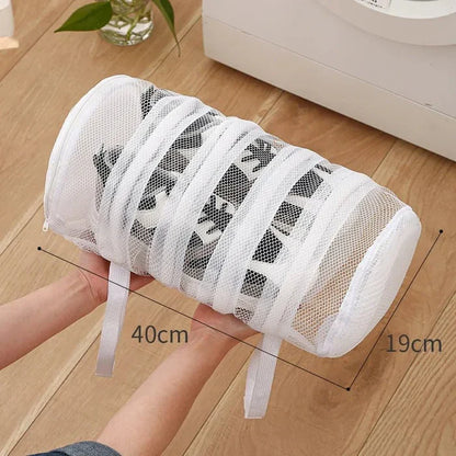 Belro reusable shoe laundry cleaning bag with zipper, designed for washing sneakers and tennis shoes in washing machines.