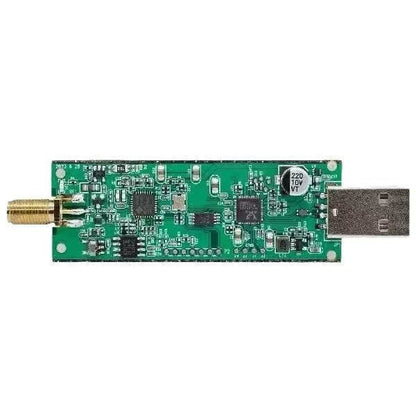 GETDECO RTL-SDR Blog V4 Software Defined Radio receiver with dipole antenna kit, covering 500 kHz to 1.7 GHz band.