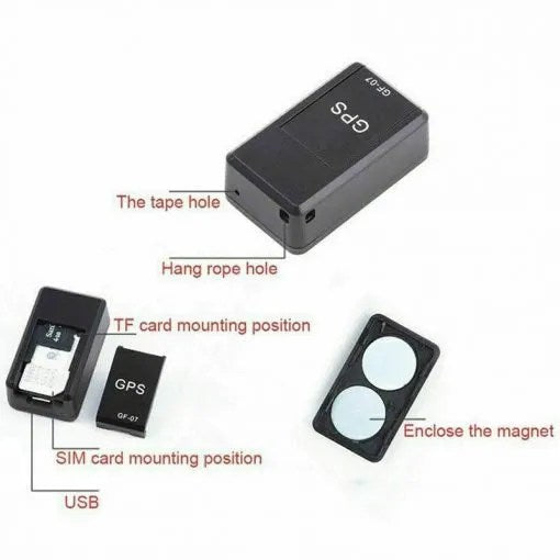 Belro Mini GPS tracker with magnetic case for real-time car and vehicle location monitoring, compact GPS device for vehicles