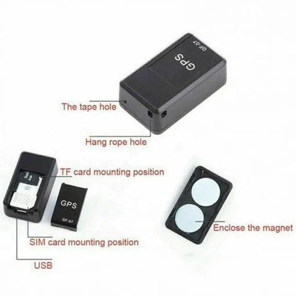 Belro Mini GPS tracker with magnetic case for real-time car and vehicle location monitoring, compact GPS device for vehicles