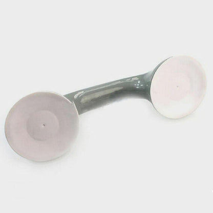 Belro bathroom shower grab bar with suction cups for secure support, mounted on a tiled bathroom wall.