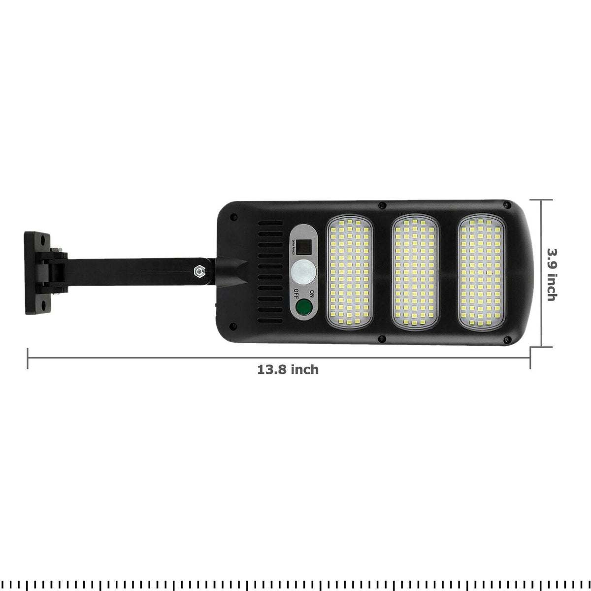 Belro waterproof outdoor solar driveway street light illuminating a driveway with bright LED light in a garden setting