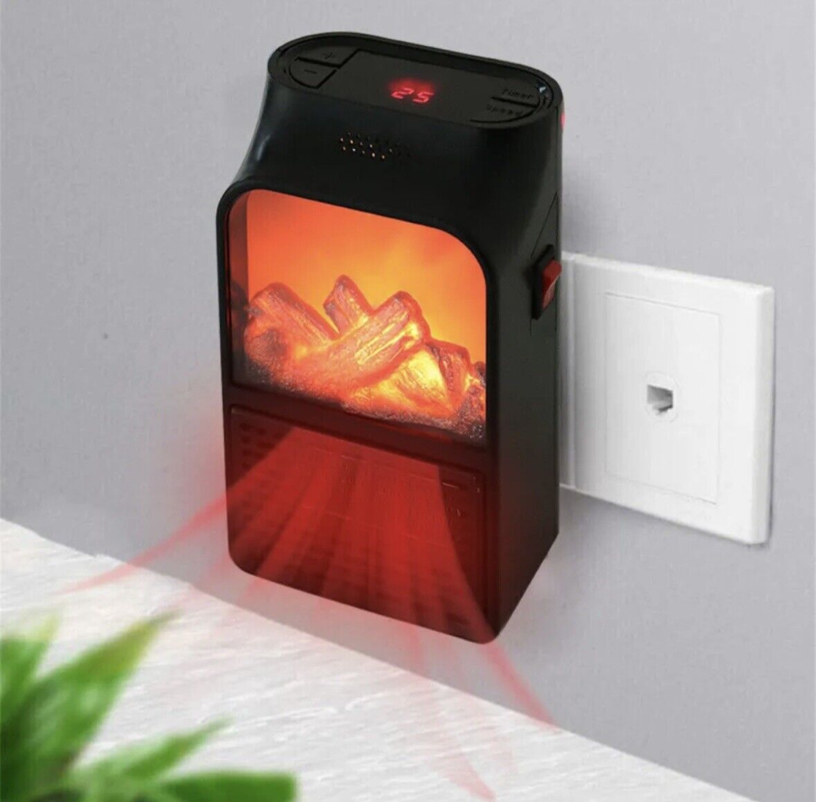 Belro portable electric space heater with 9000W power, plug-in indoor heater for home use, compact and energy-efficient design.