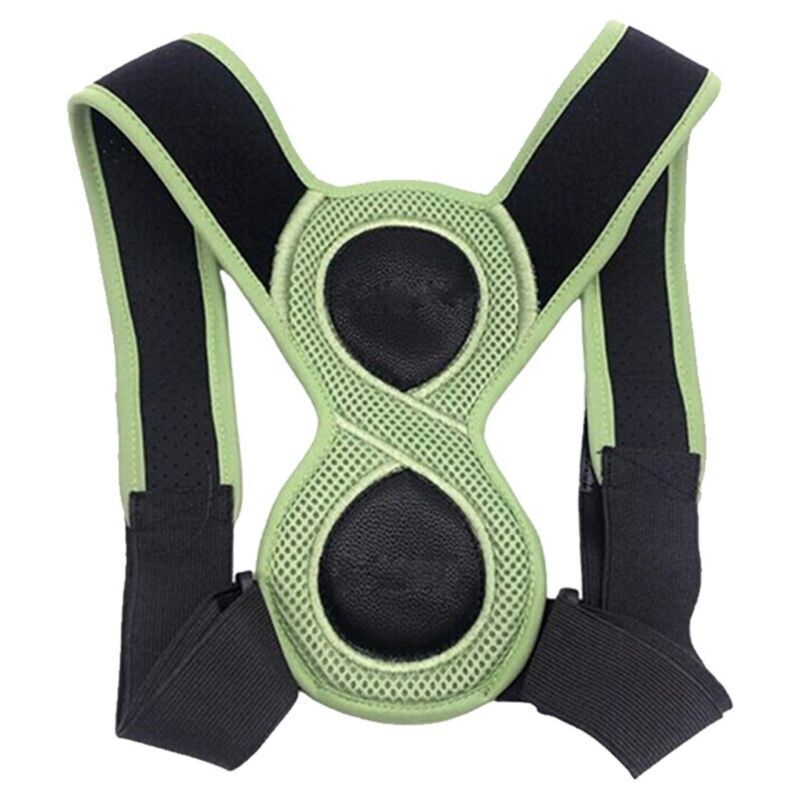 Belro ergonomic back brace posture corrector worn as suspenders, providing support for men and women to improve spinal alignment.