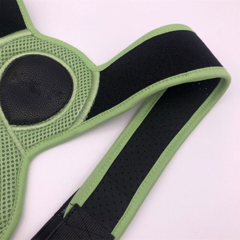 Belro ergonomic back brace and posture corrector worn as suspenders for men and women, supporting straight spine alignment