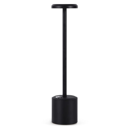 Modern Belro rechargeable cordless LED desk lamp with adjustable arm and sleek design for living room lighting.