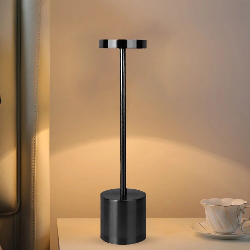 Belro modern rechargeable cordless LED desk lamp with sleek design, ideal for living room lighting and easy wireless use.