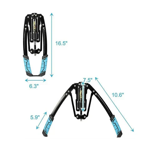 Belro heavy-duty hydraulic chest arm resistance exerciser for men, showing durable workout tool with adjustable resistance handles.