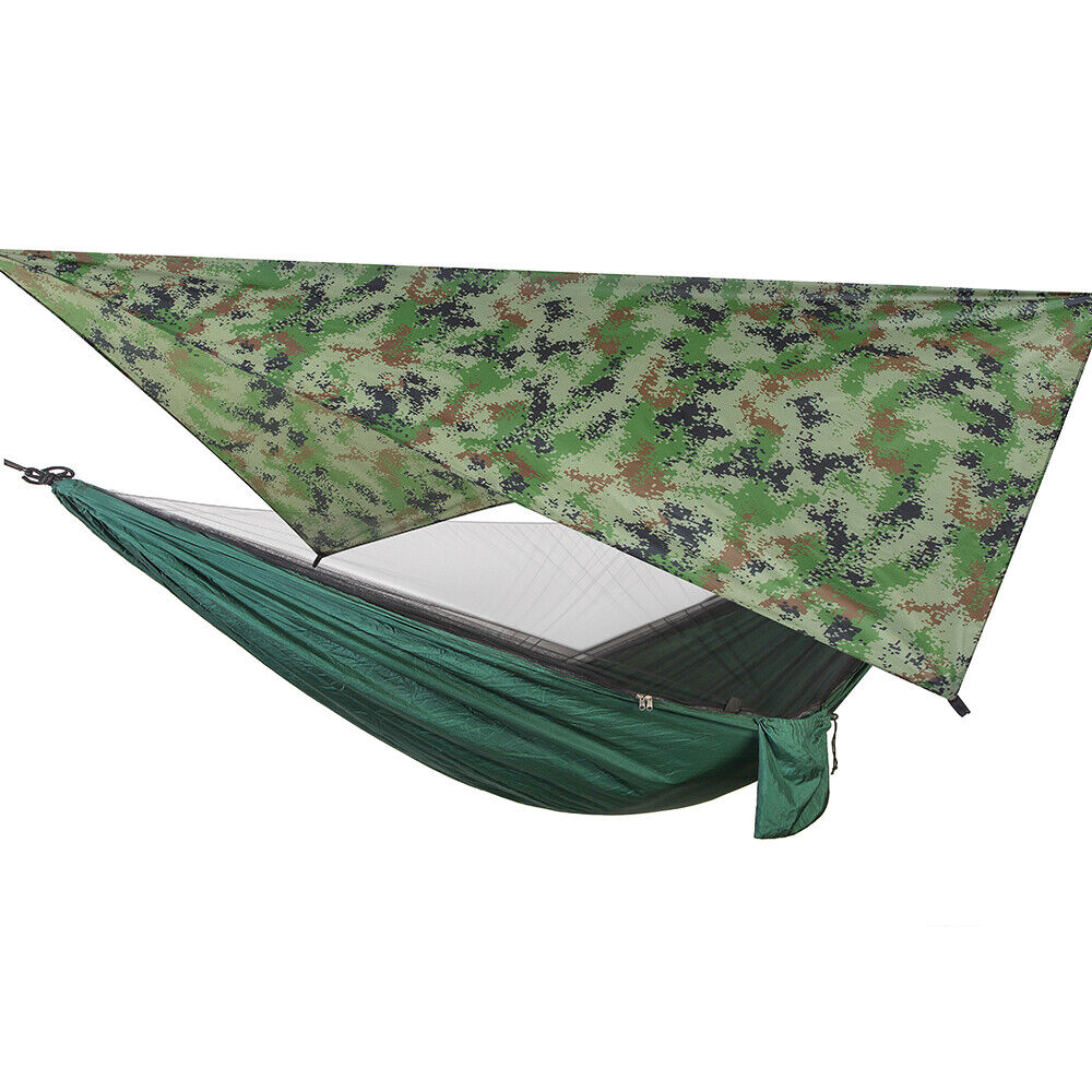 Belro two-person outdoor camping hammock with canopy, lightweight and portable for outdoor camping and relaxation.
