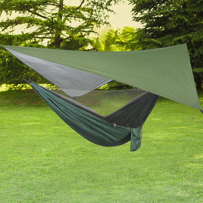 Belro outdoor camping hammock tent with canopy for two people, lightweight and portable for outdoor travel and relaxation.