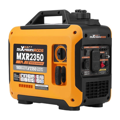 Portable Casavibeo inverter generator with 2300W to 5500W power output, compact design, and multiple wattage options.