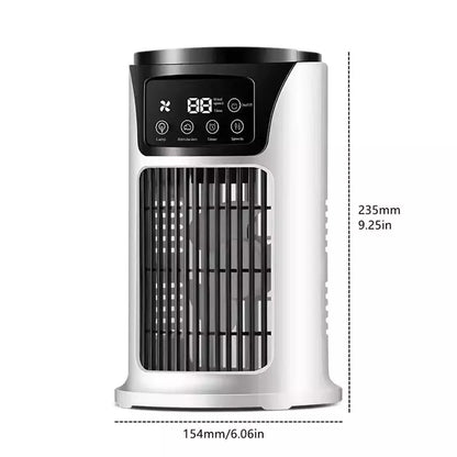 Belro portable room air conditioner for home and outdoor use, shown in a modern living space setting.