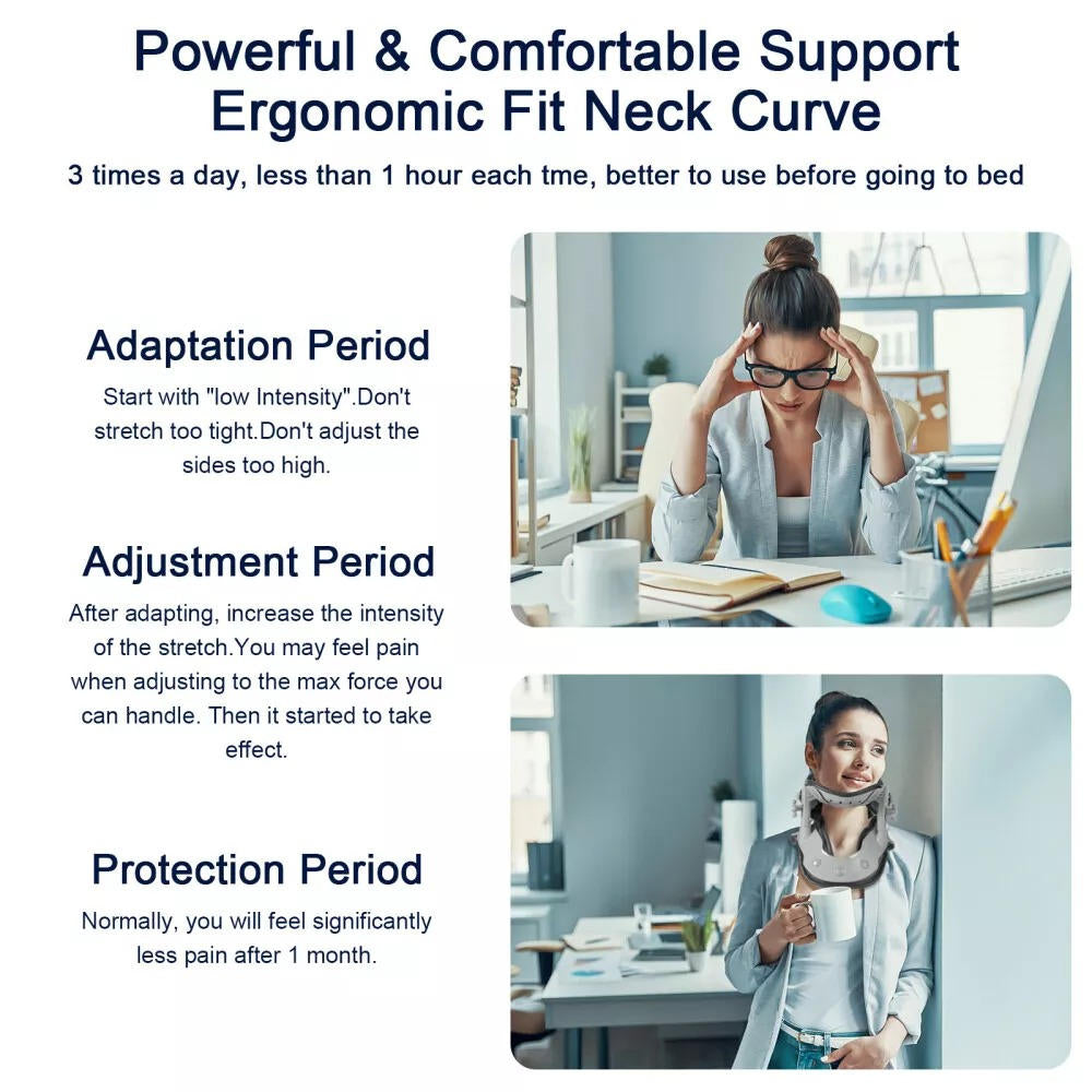 Belro neck stretcher traction device accessory with adjustable straps for cervical spine relief and posture support.