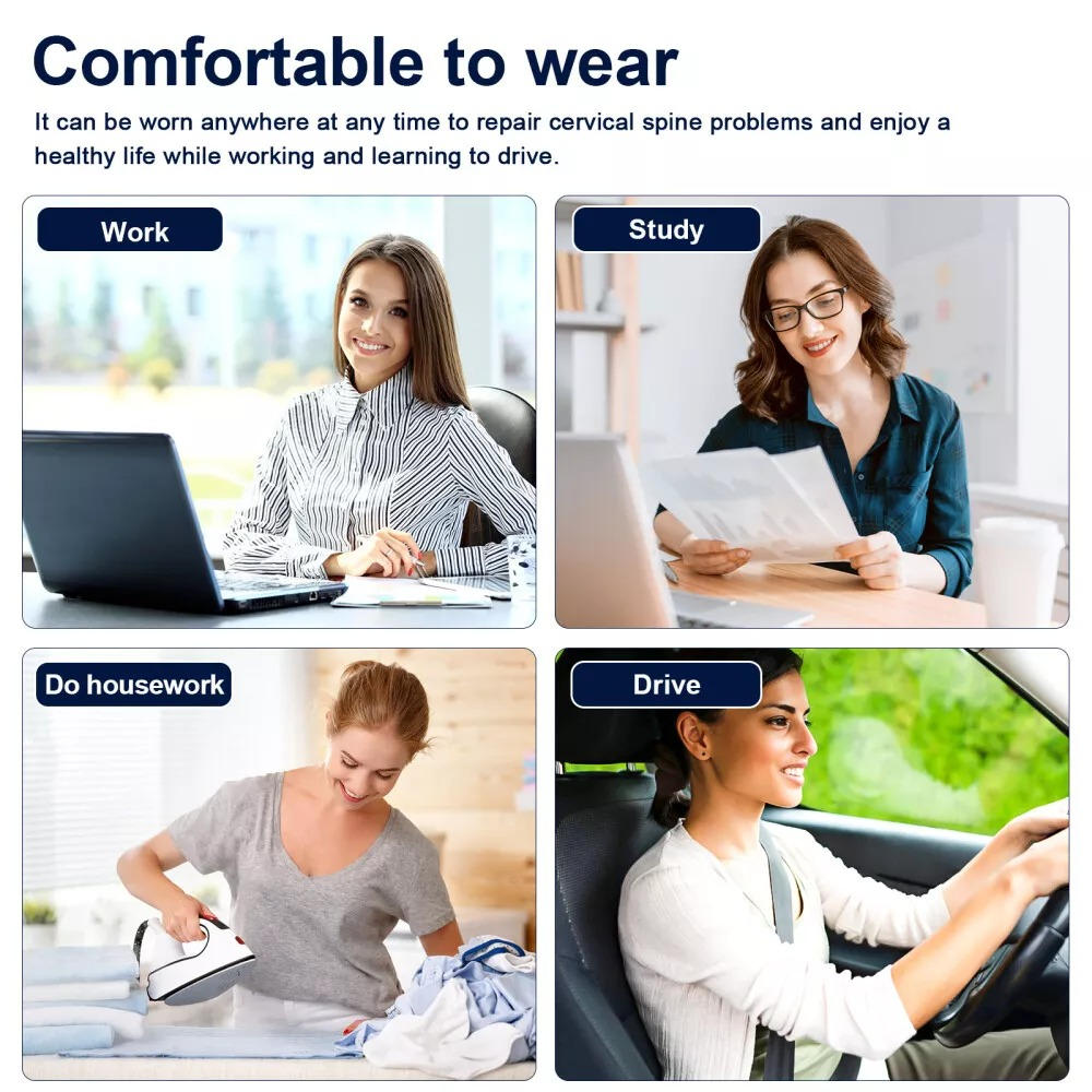 Belro neck stretcher traction device accessory with adjustable suspenders for cervical spine relief and comfort.