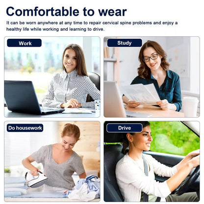Belro neck stretcher traction device accessory with adjustable suspenders for cervical spine relief and comfort.