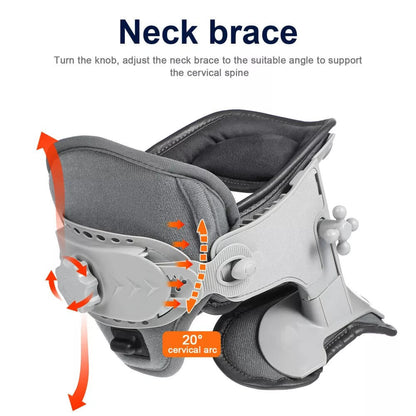 Belro neck stretcher traction device with adjustable suspenders for cervical spine relief and neck pain relief.