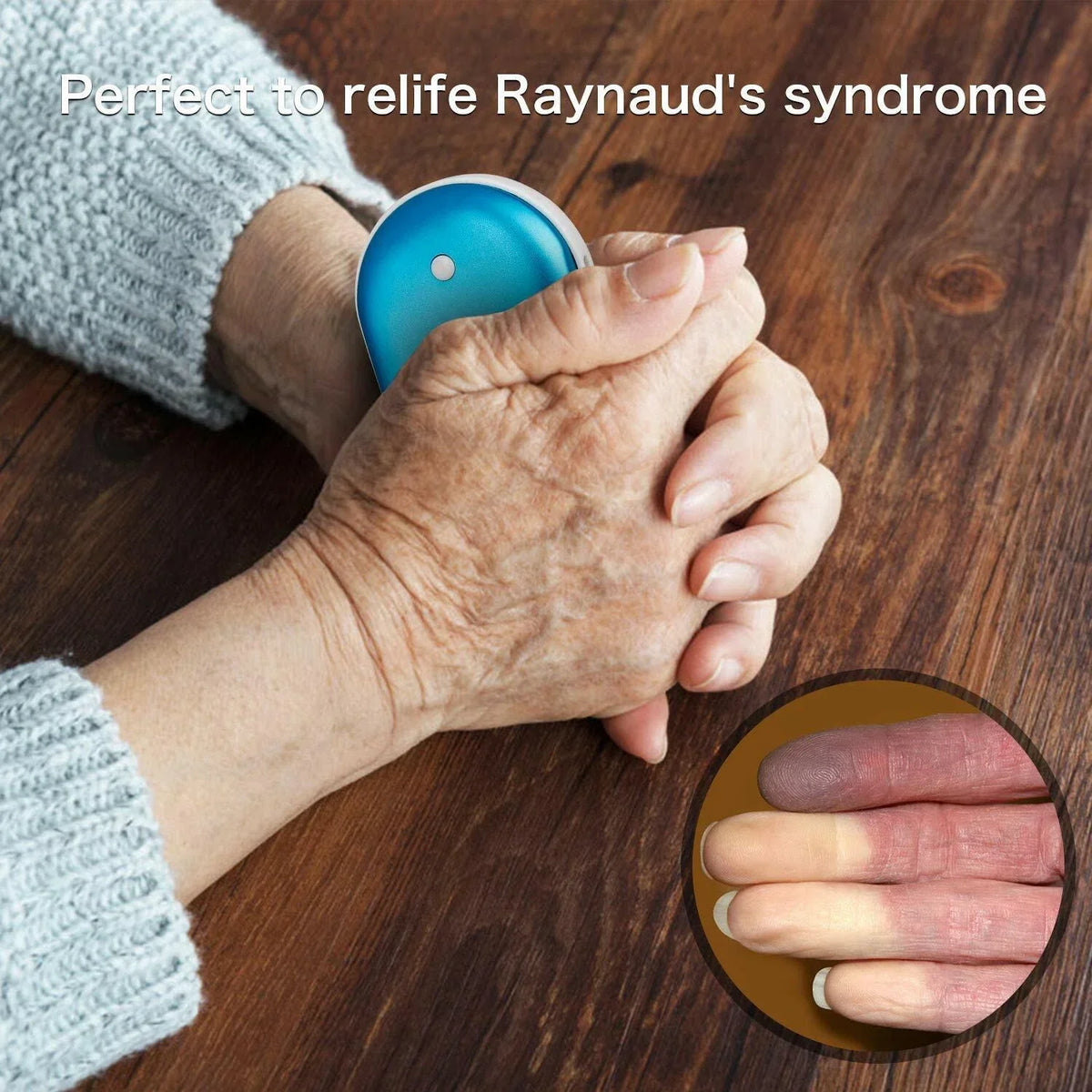 Belro USB rechargeable hand warmer in black, designed for outdoor use, providing quick warmth and comfort during cold weather.