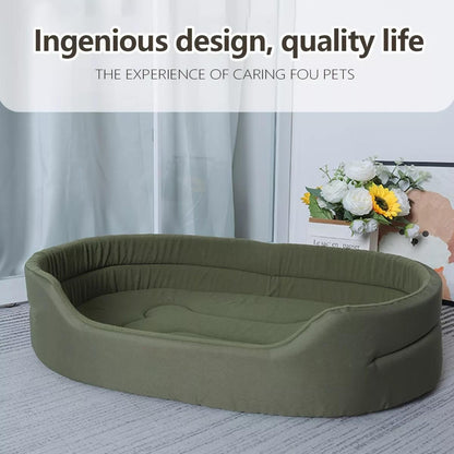 Belro eco-friendly pet bed with soft, sustainable fabric and cozy design for small pets.