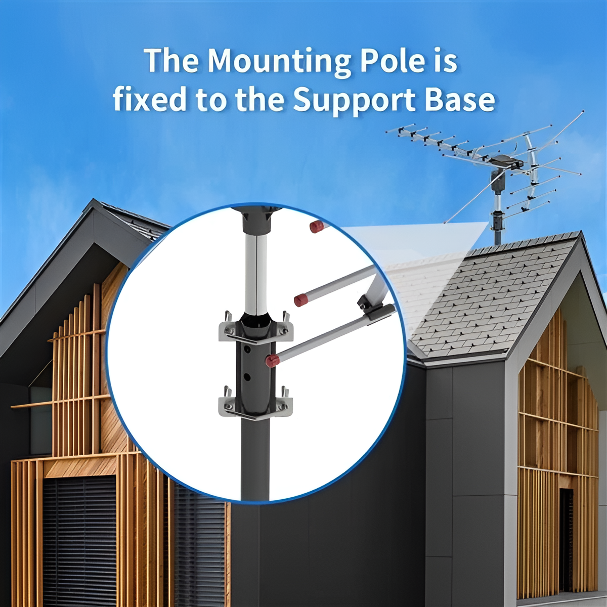 Belro Extra Range 2025 digital outdoor HD TV antenna with full 360-degree motorized directional rotation for free HD channels.