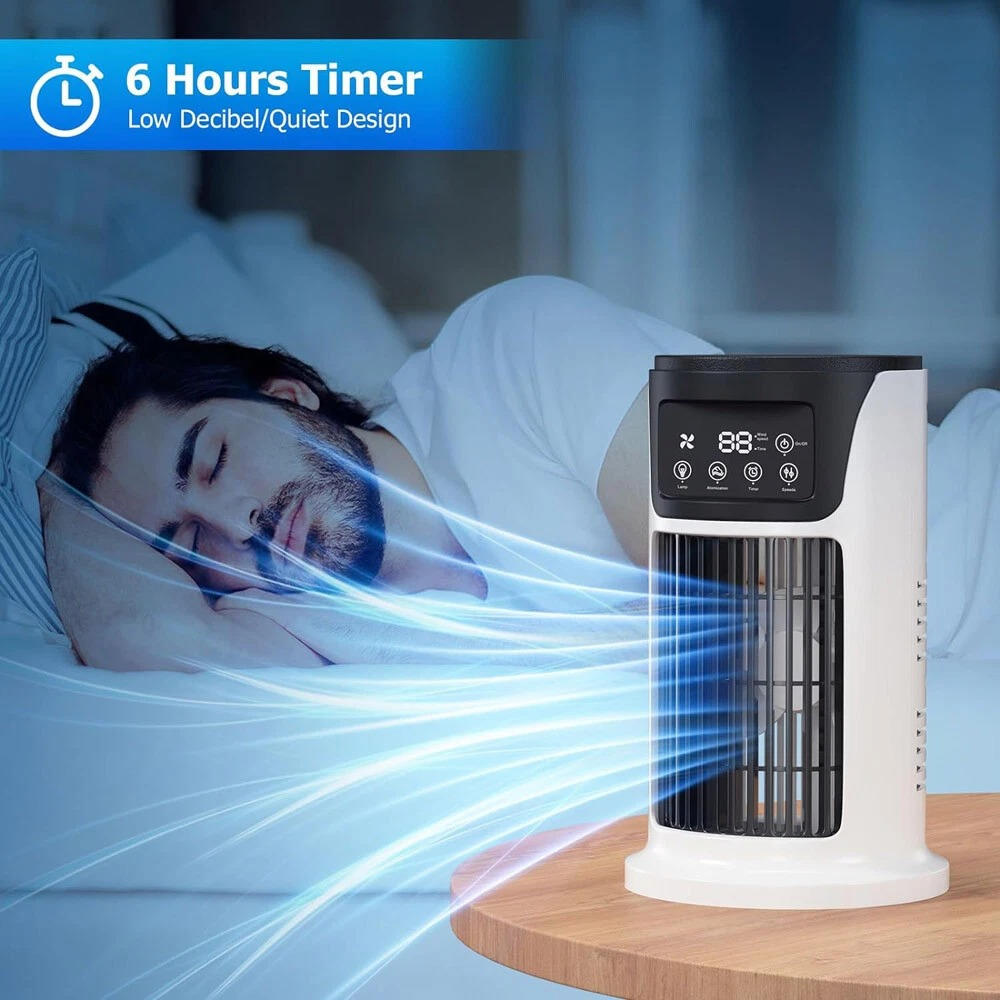 Belro portable room air conditioner for home and outdoor use, showing vents and digital control panel in a modern space.