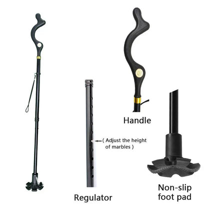 Belro walking stick for seniors, lightweight and sturdy with ergonomic handle, designed to support mobility and balance.